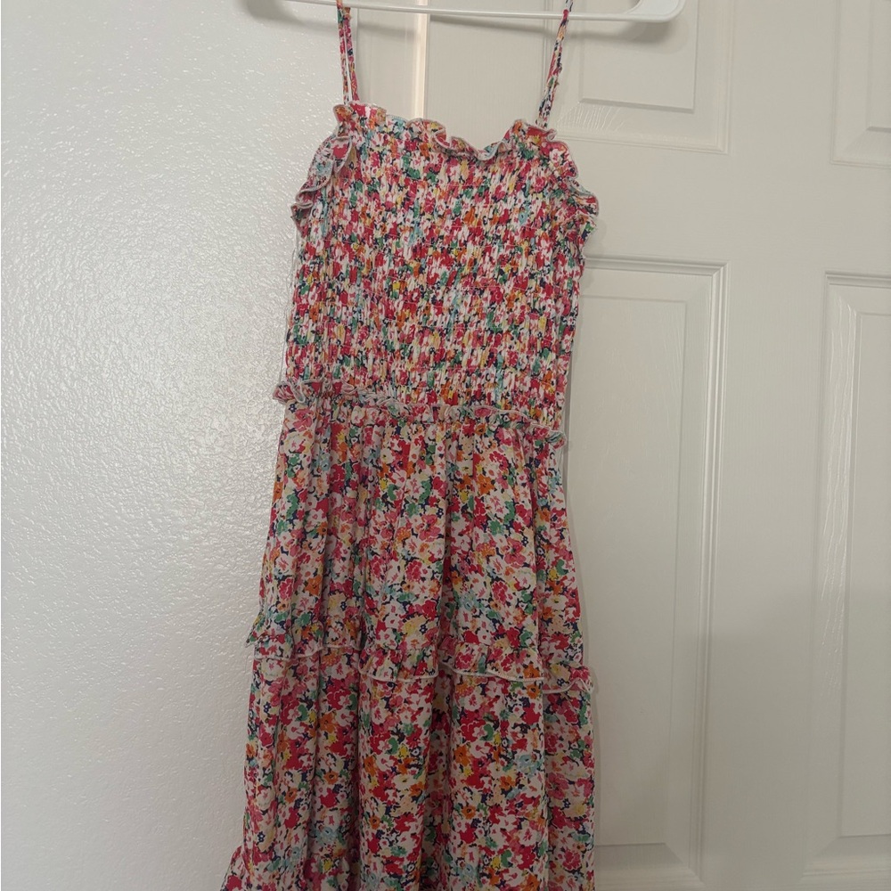 Floral Pink Kids Dress